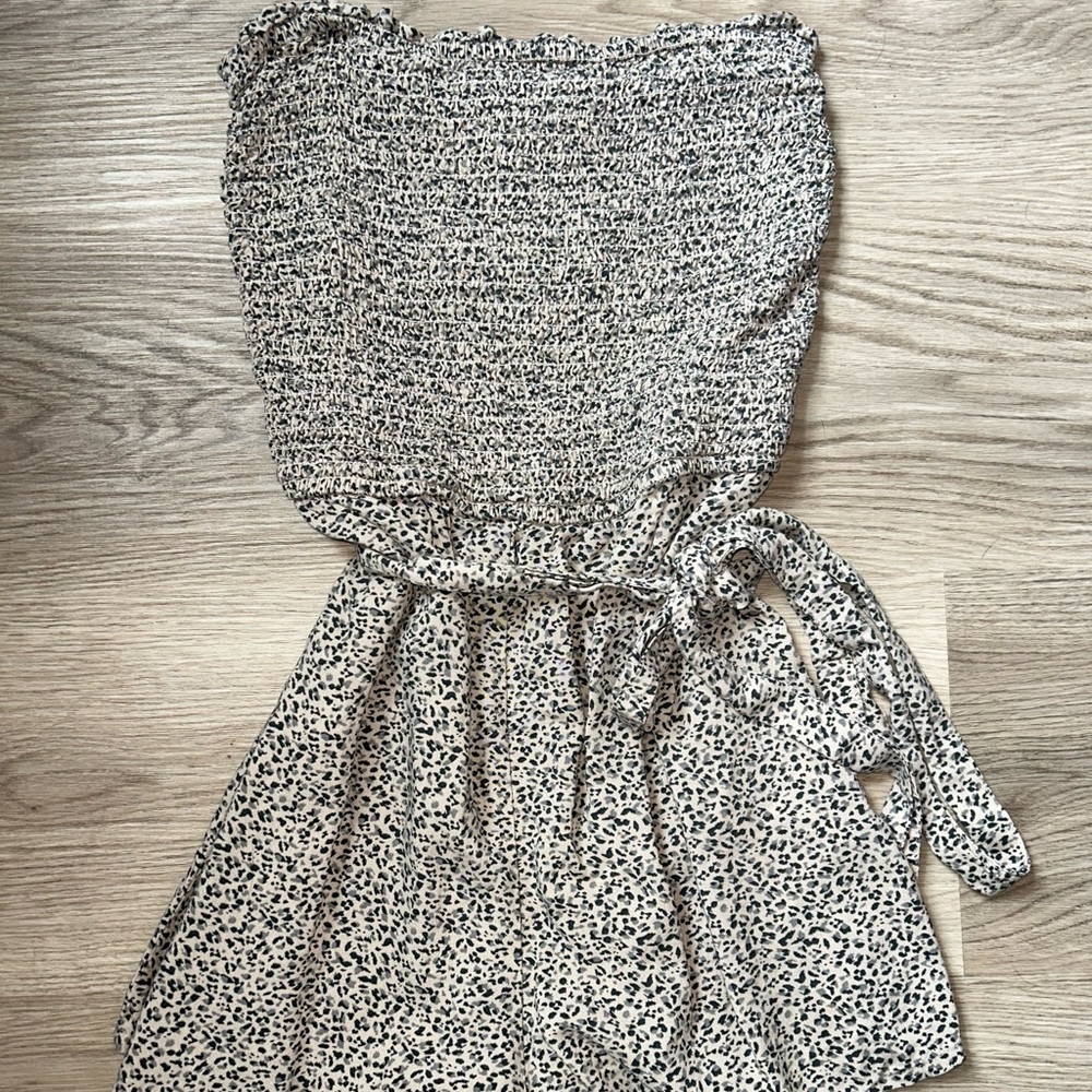 Abercrombie & Fitch Leopard Print Romper